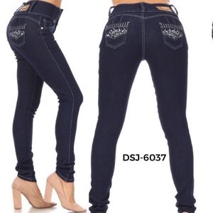 DJS-6037 Colombian Design Push Up Levanta Cola Sexy Skinny Jeans.